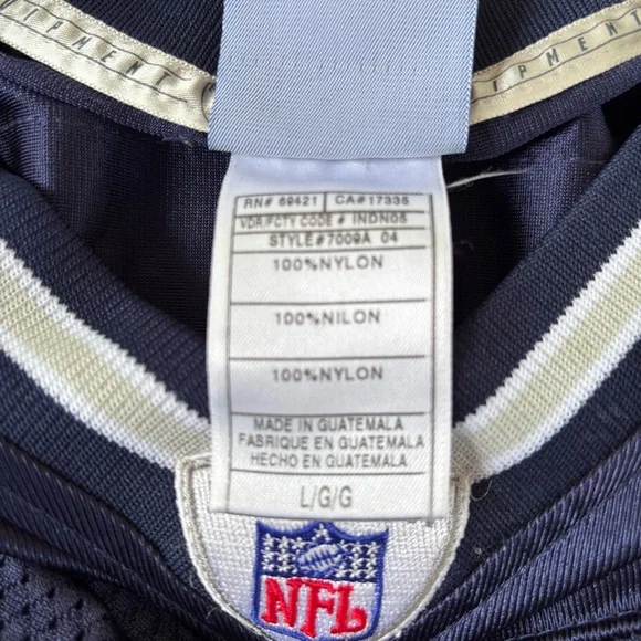 Dallas Cowboys Jersey Mens Adult Large Blue Drew Bledsoe Reebok NFL Football #11 - Picture 7 of 10